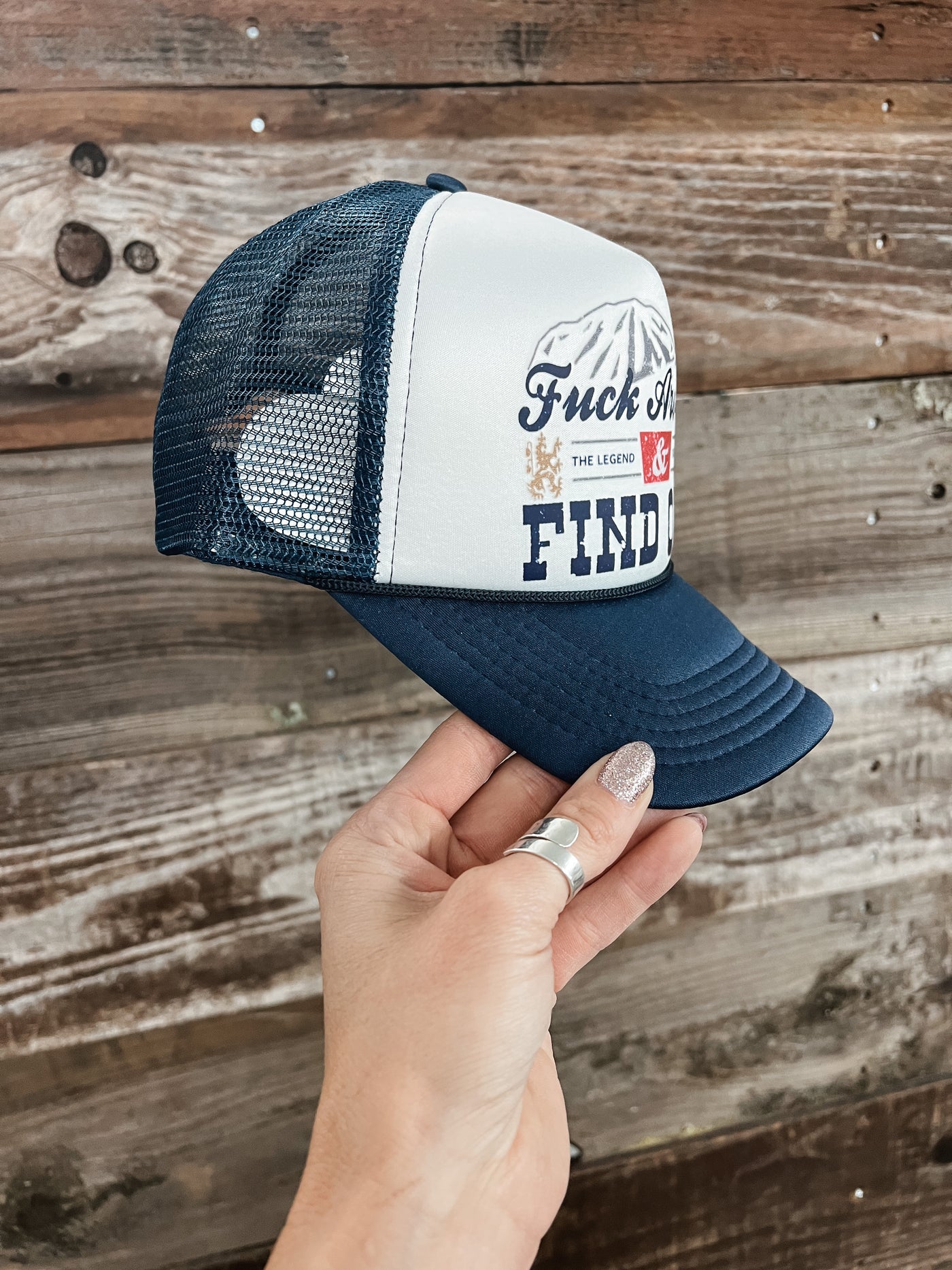 F Around & Find Out Trucker Hat - Blue