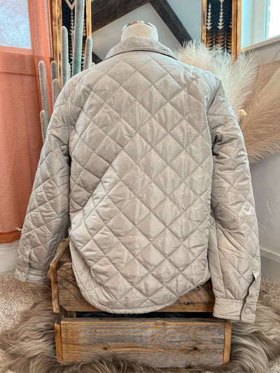 The Steele Quilted Jacket - Sand