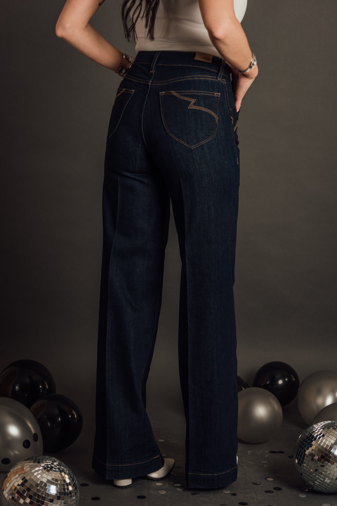Western Wide Leg Embroidered Trouser by Ariat