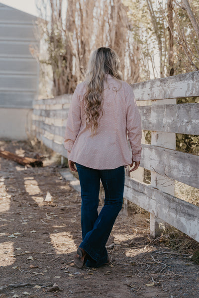 Claire Pearl Snap Top