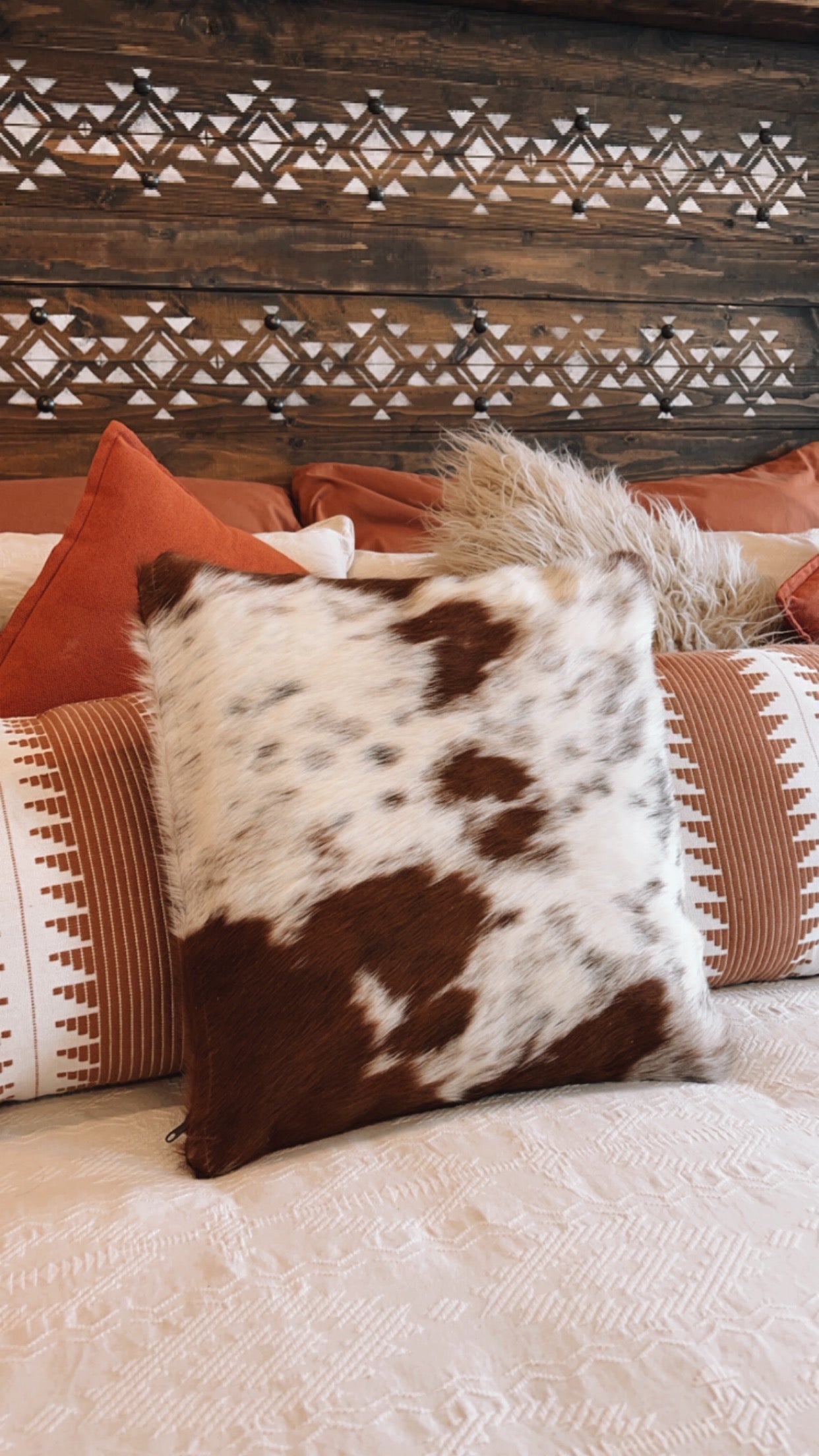 Cowhide Pillow Cover - Opt. 1