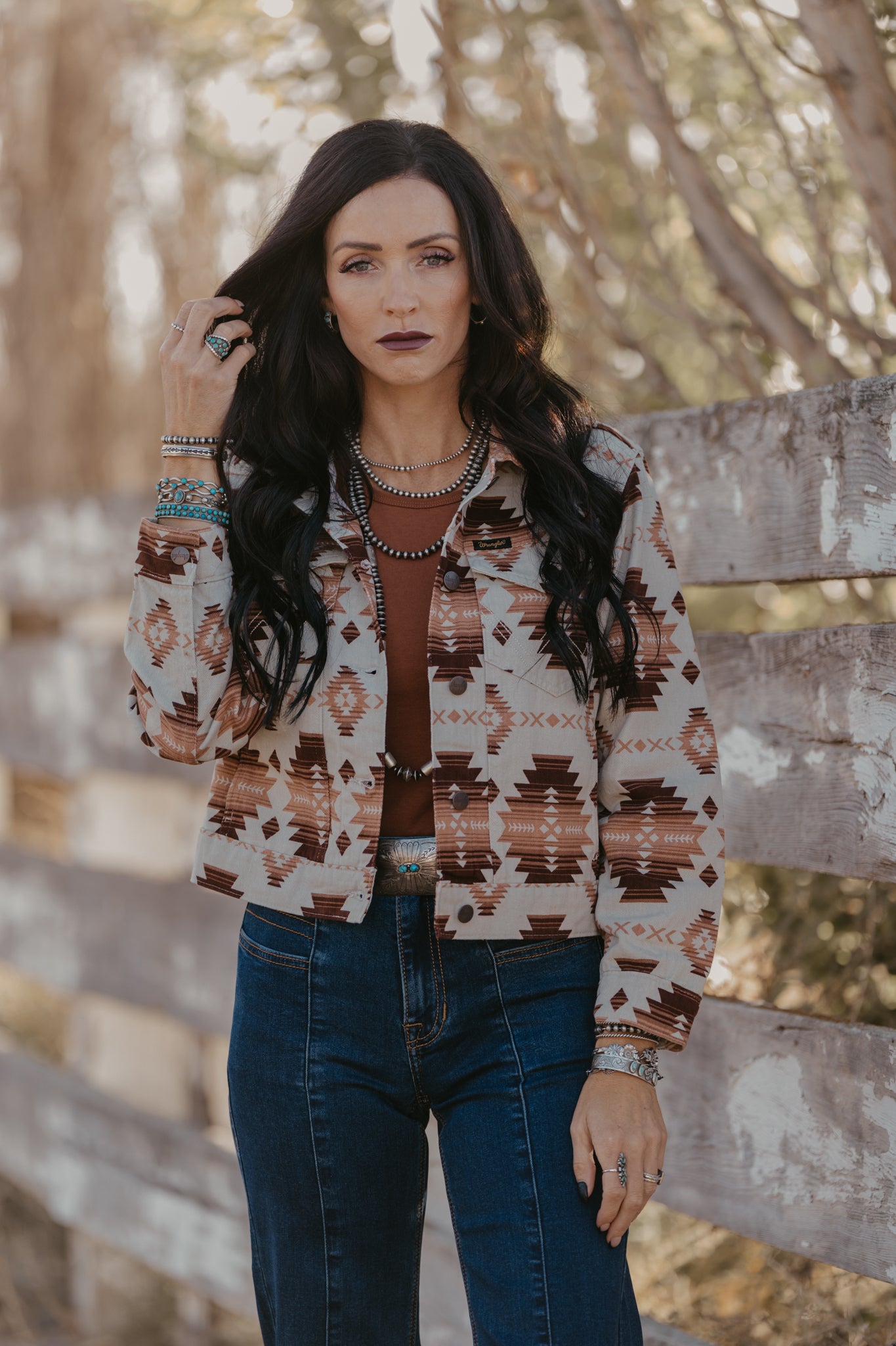 Lainey Aztec Jacket by Wrangler