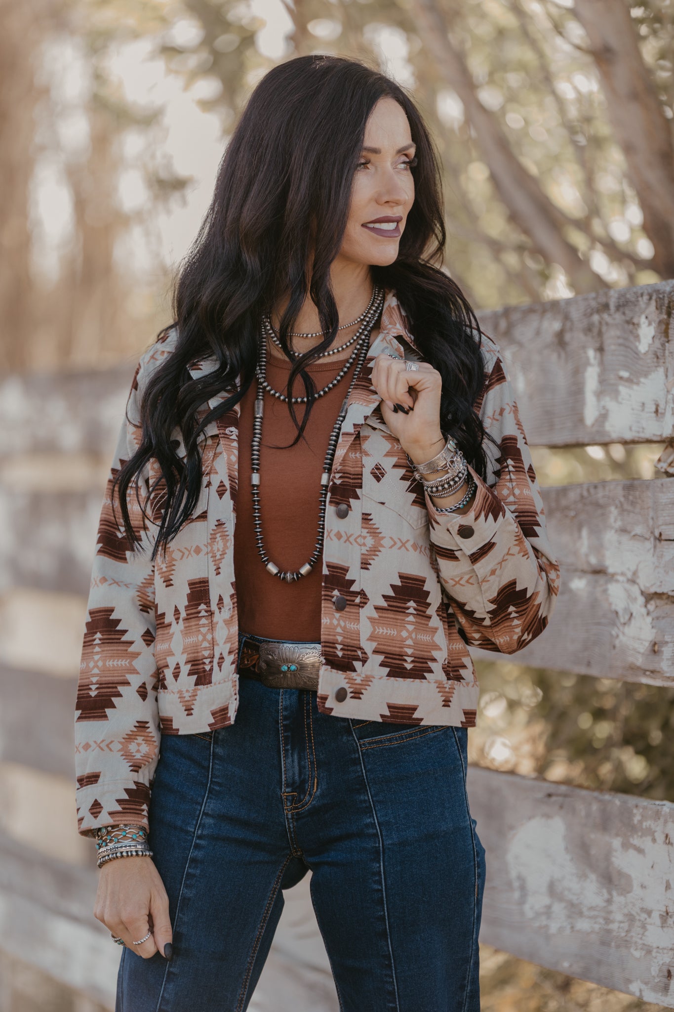 Lainey Aztec Jacket by Wrangler
