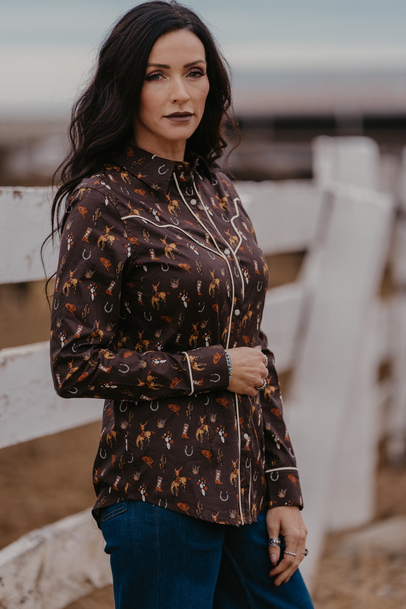 Giddy Up Pearl Snap Top