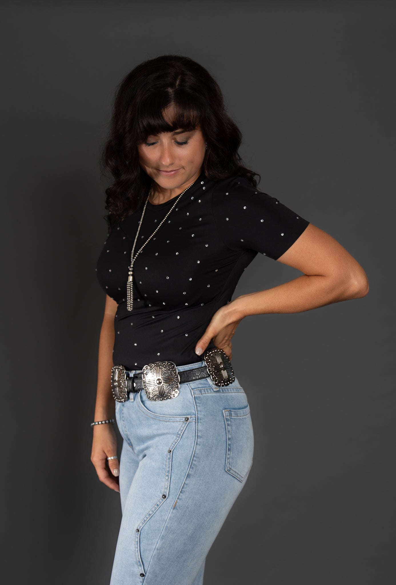 The Crystal Body Suit - Black