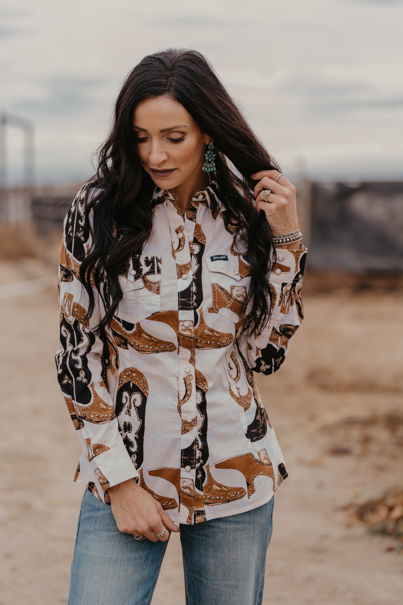 Head Over Boots Pearl Snap Blouse