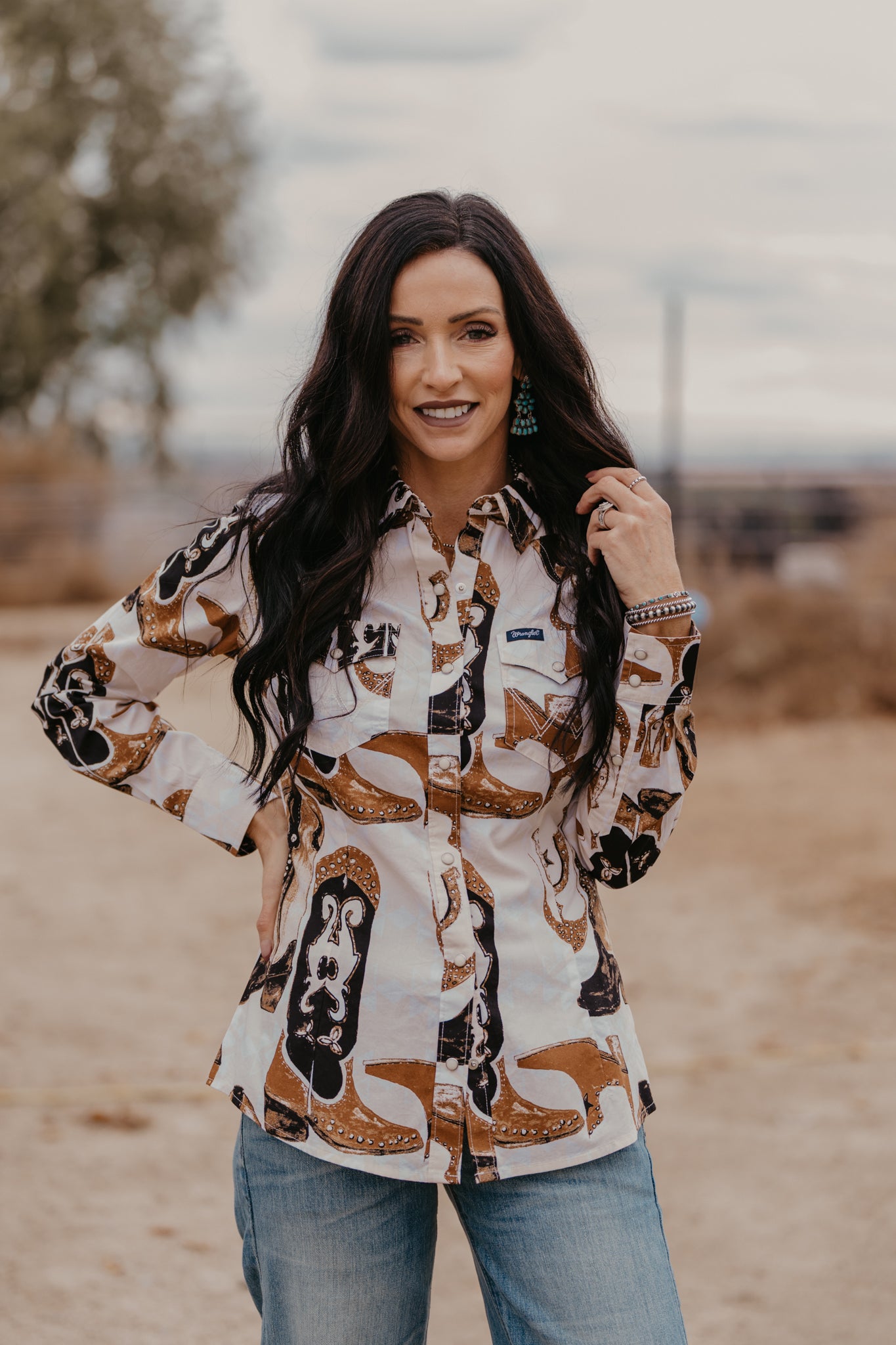 Head Over Boots Pearl Snap Blouse