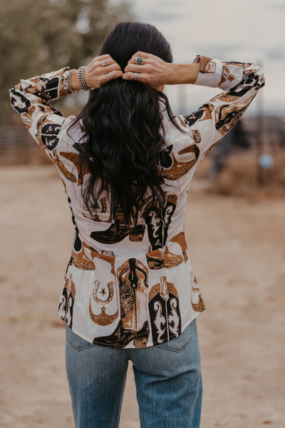 Head Over Boots Pearl Snap Blouse