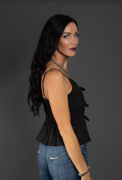 Black Bow Affair Top