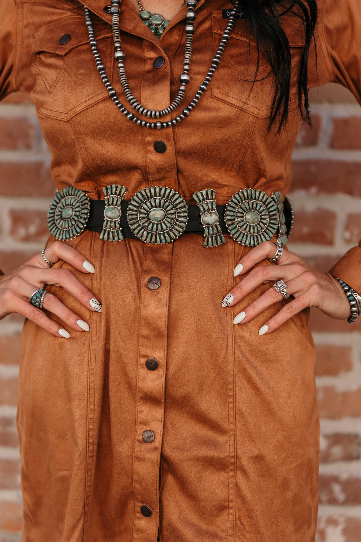 brown and turquoise dress Hardware Halter Knit Maxi Boho weight cotton Turquoise One Shoulder Dress
