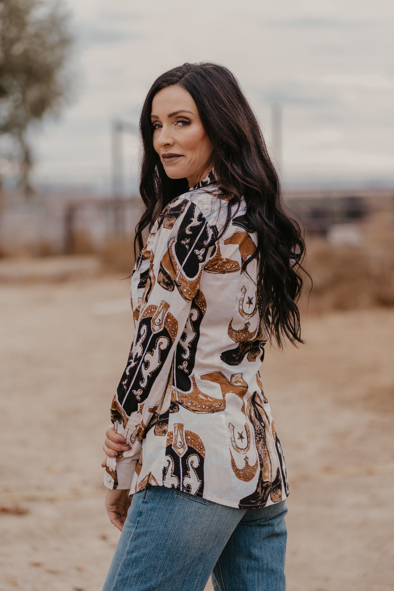 Head Over Boots Pearl Snap Blouse