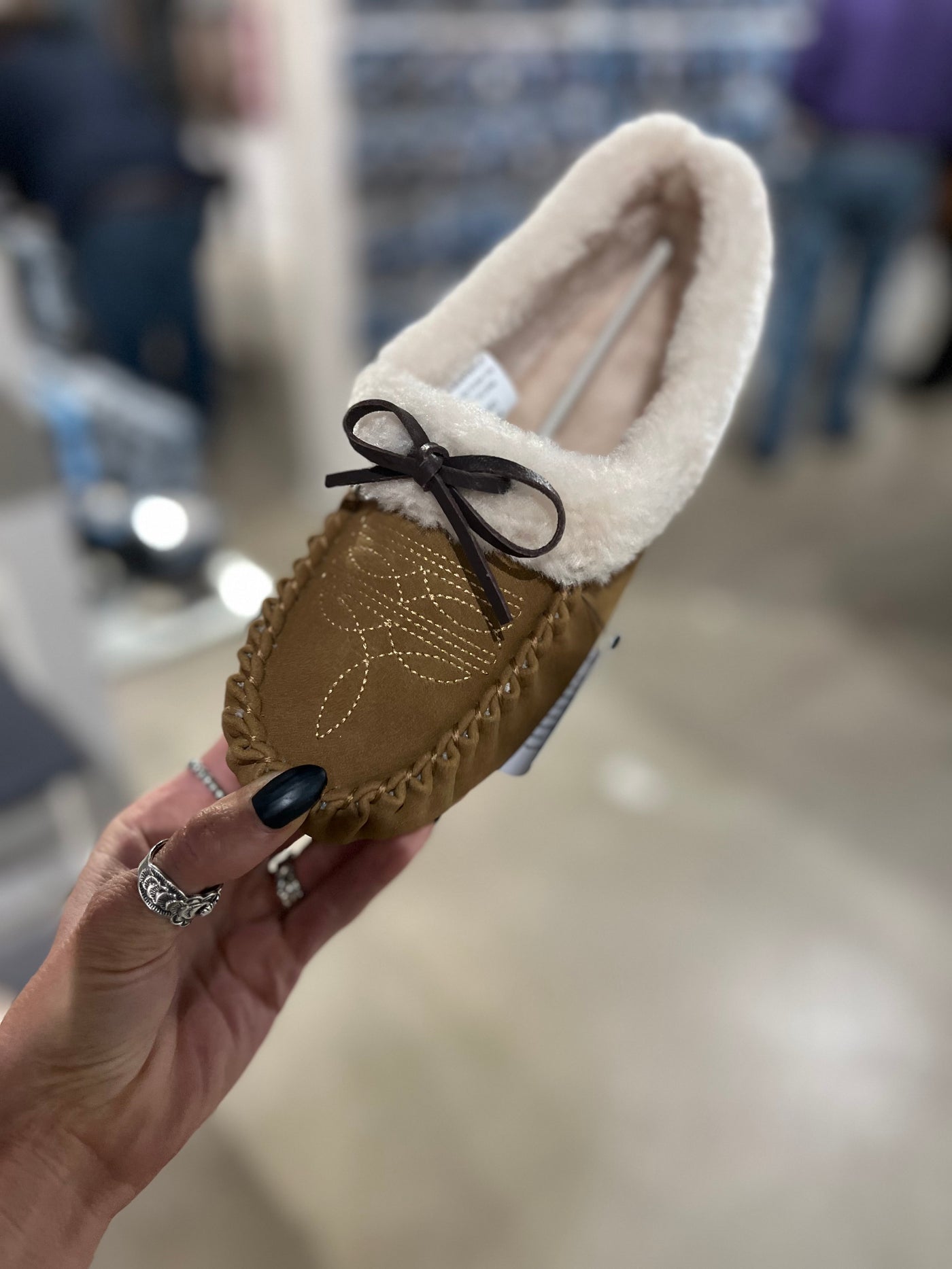 Boot Stitch Moccasin Slippers