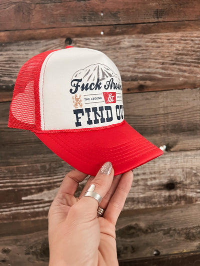 F Around & Find Out Trucker Hat - Red