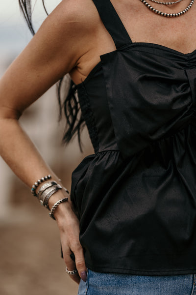Rodeo Ribbon Top - Midnight