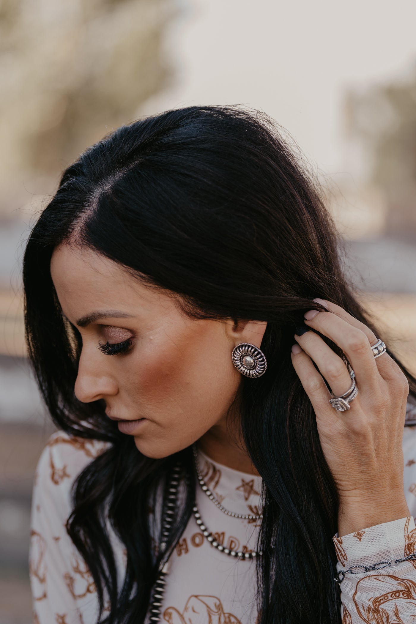 Cow Creek Silver Earrings