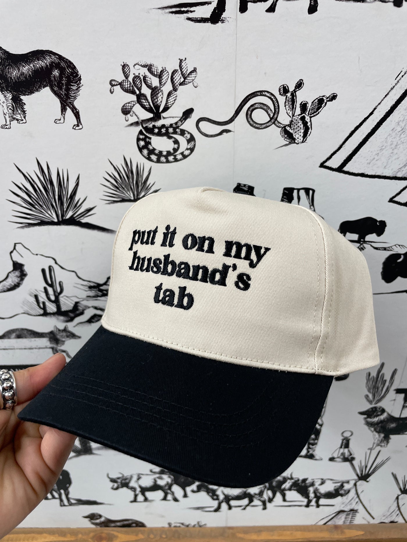 Husband's Tab Ball Cap - Black