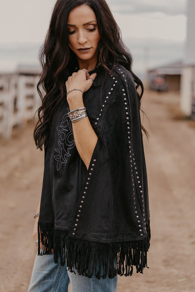 Cara Embroidered Cape