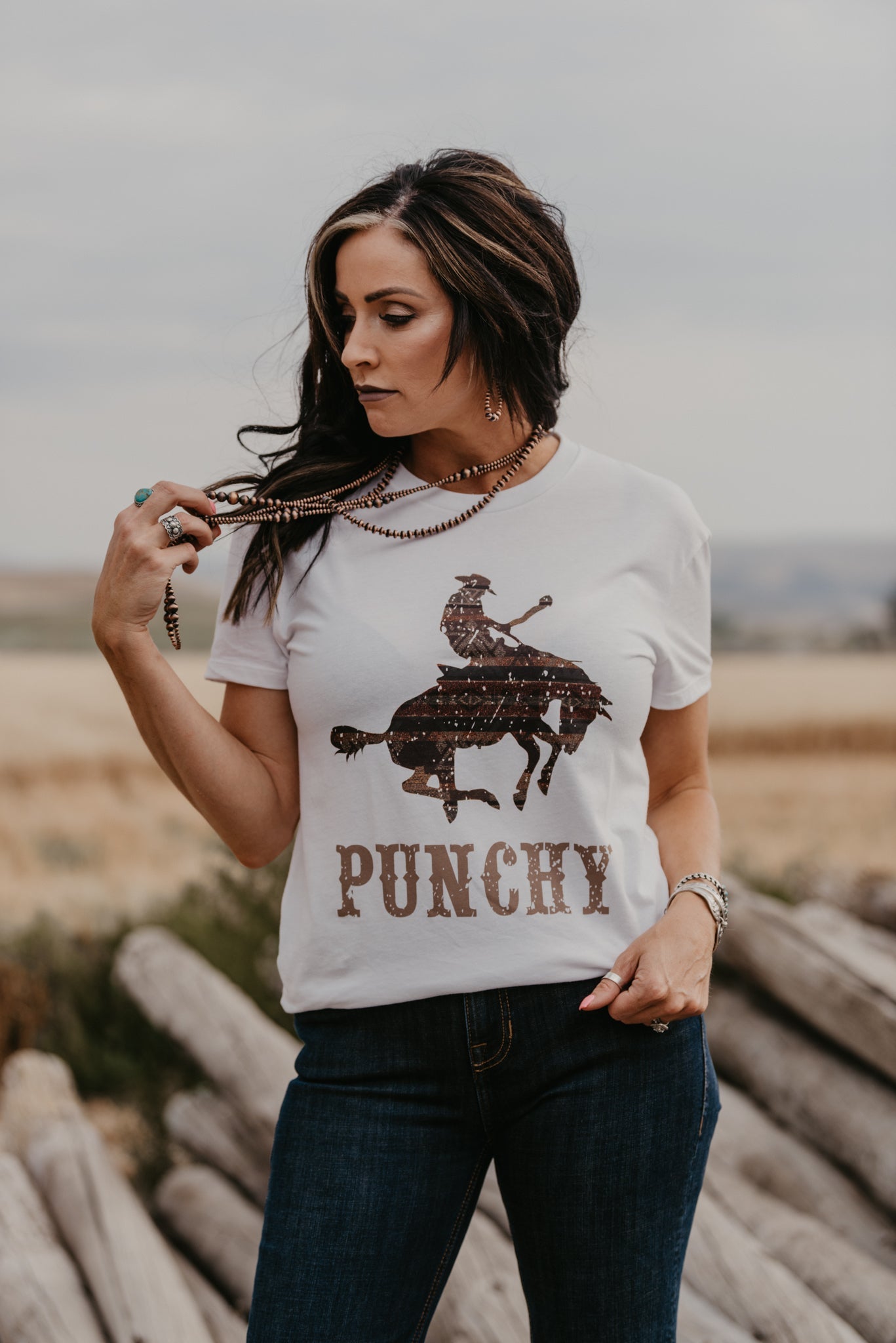 Punchy Bronc Rider - Cream