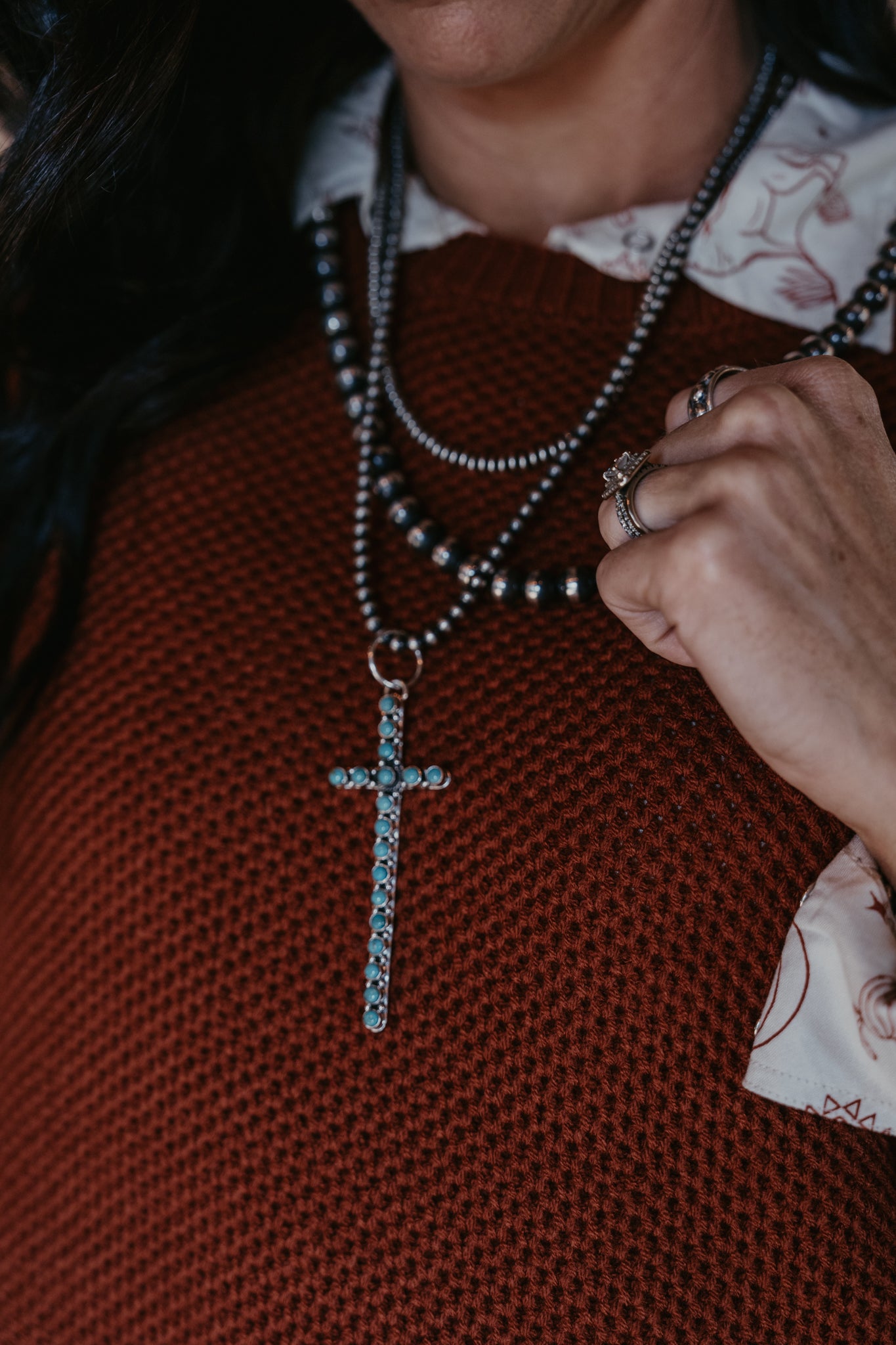 Chelsea Turquoise Cross