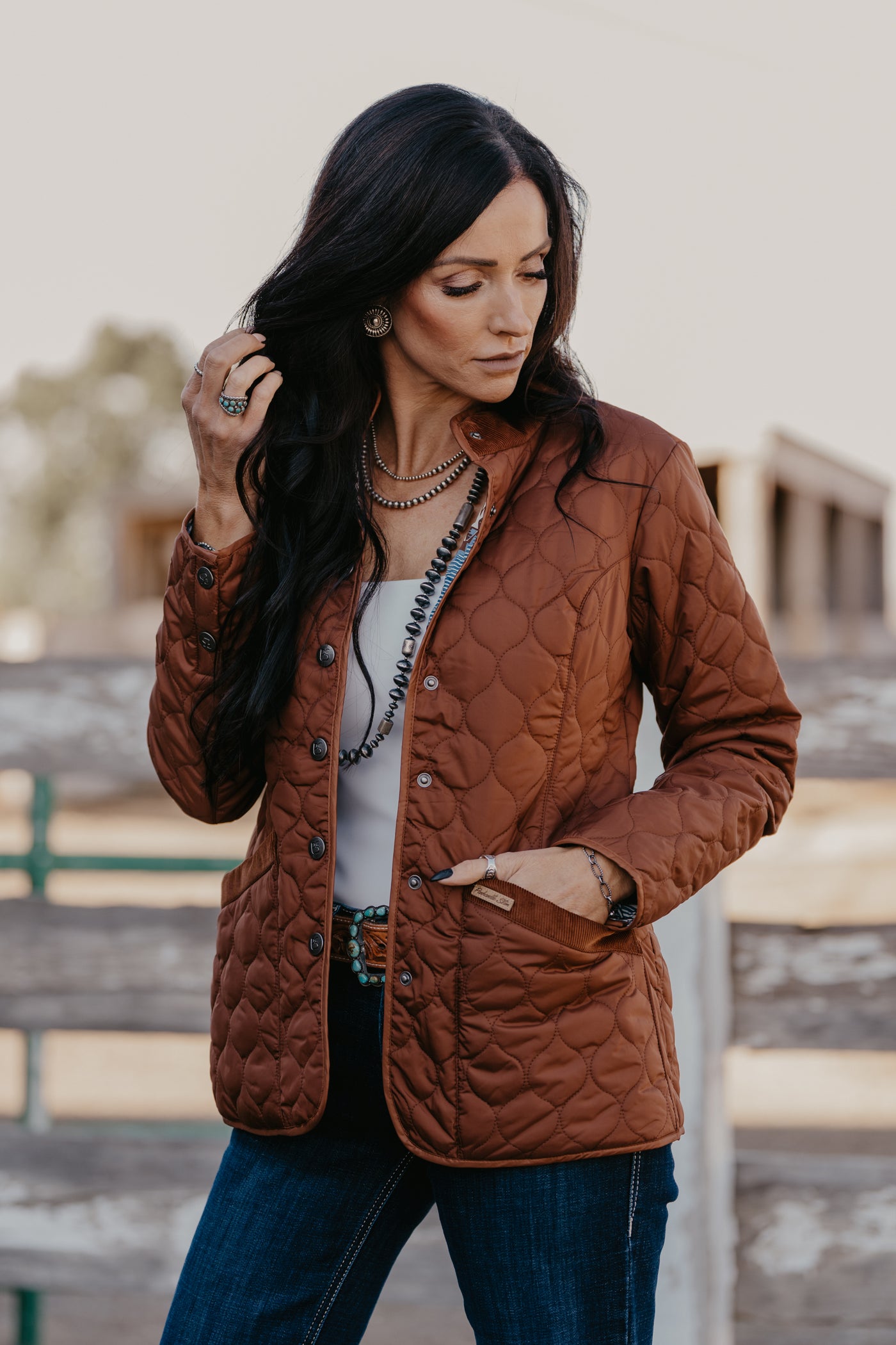 Creede Quilted Jacket - Copper