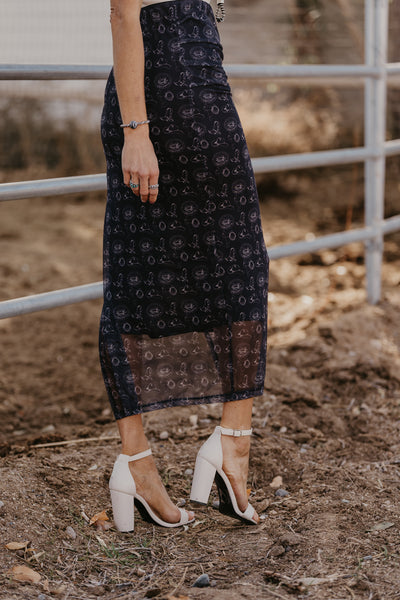 Pascoe Mesh Midi Skirt