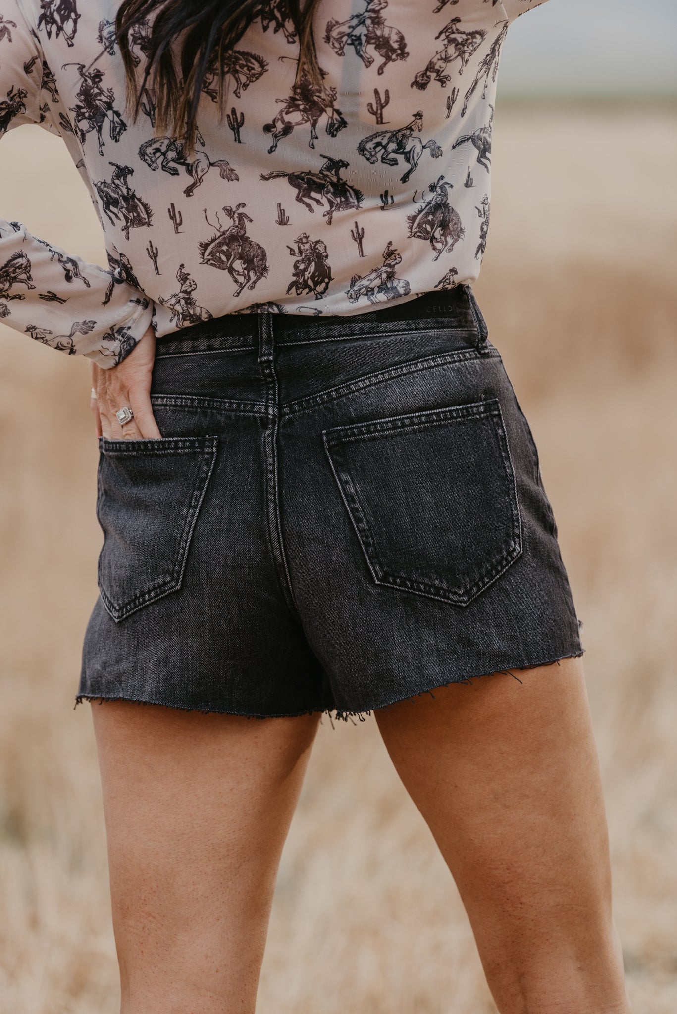 The Black Label Distressed Shorts