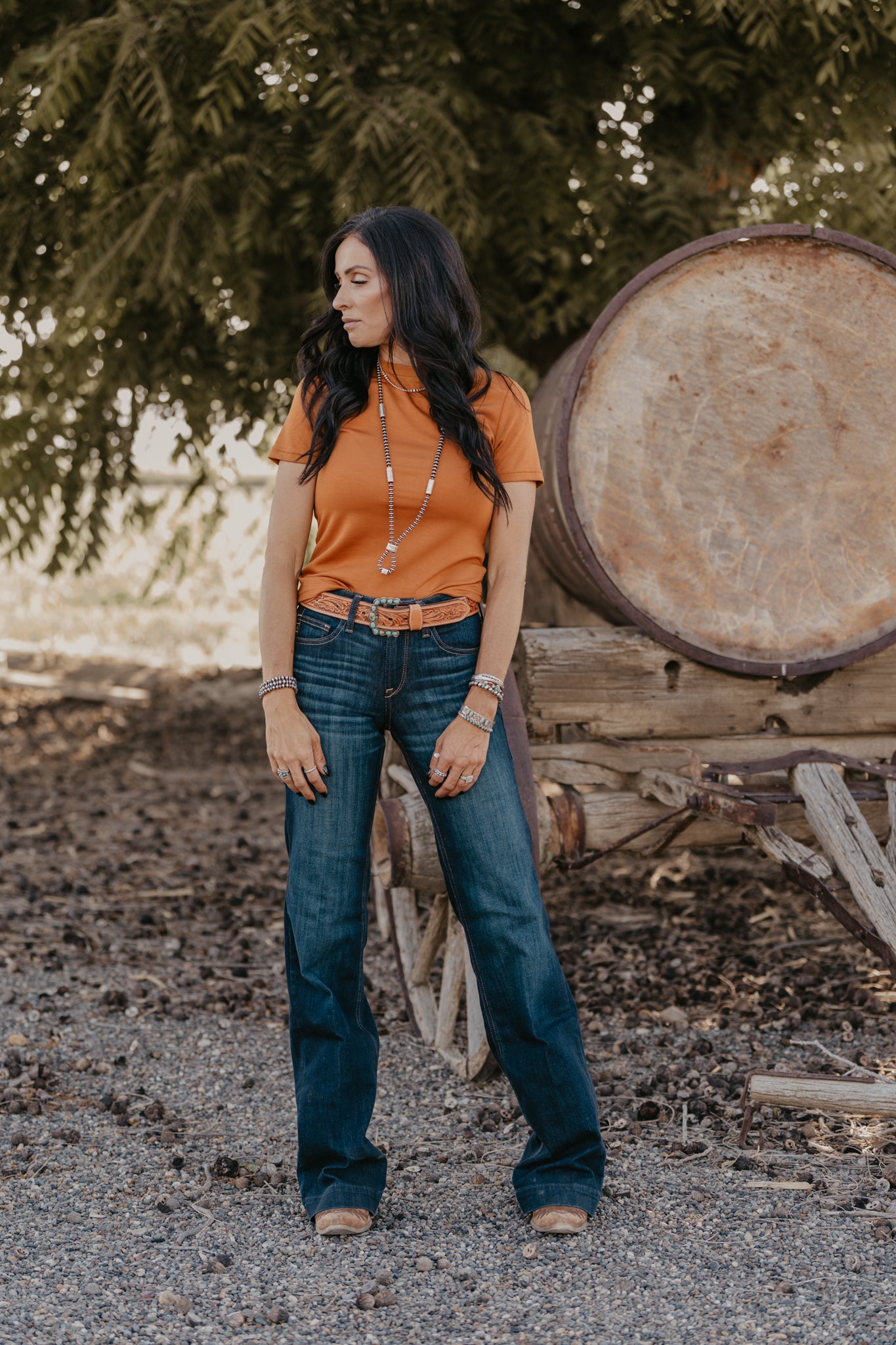 Cloud Basic Tee - Saddle