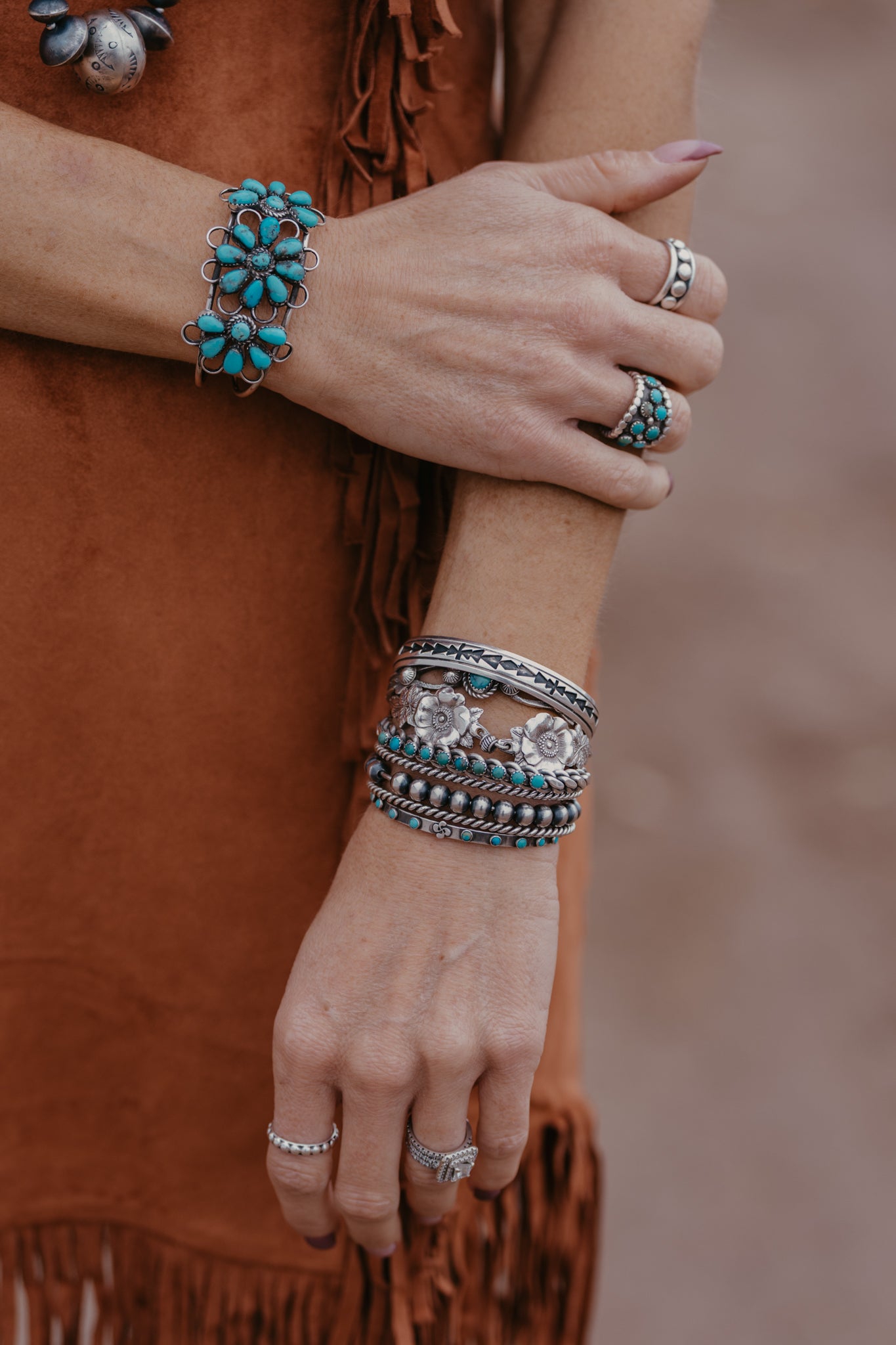 Atlas Turquoise Cuff