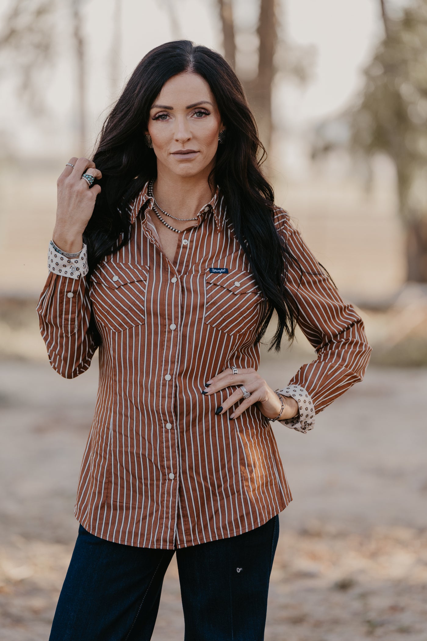 Ridley Pearl Snap Top