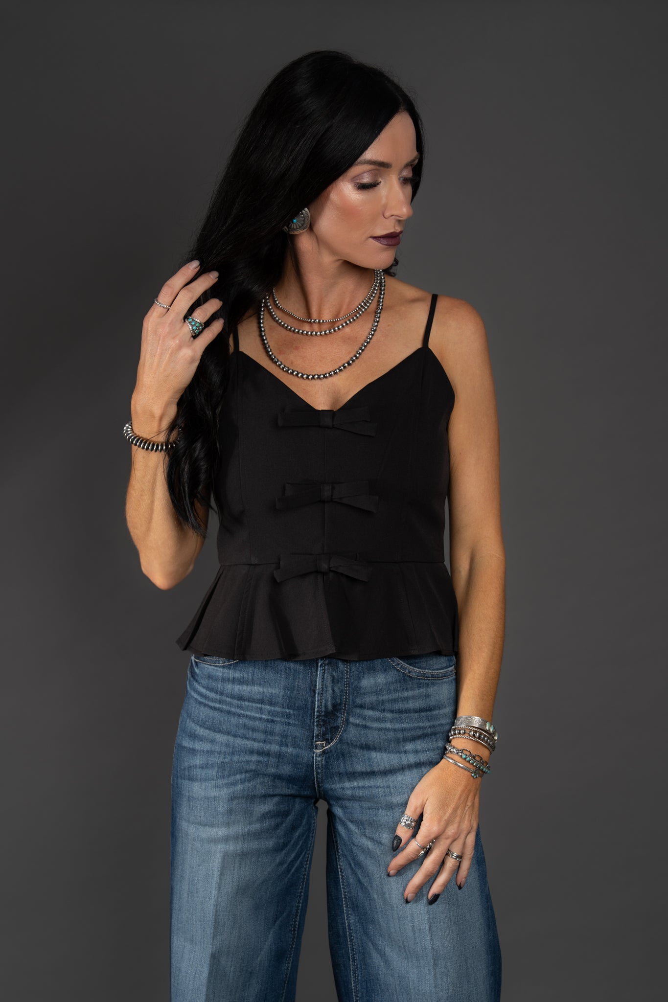 Black Bow Affair Top