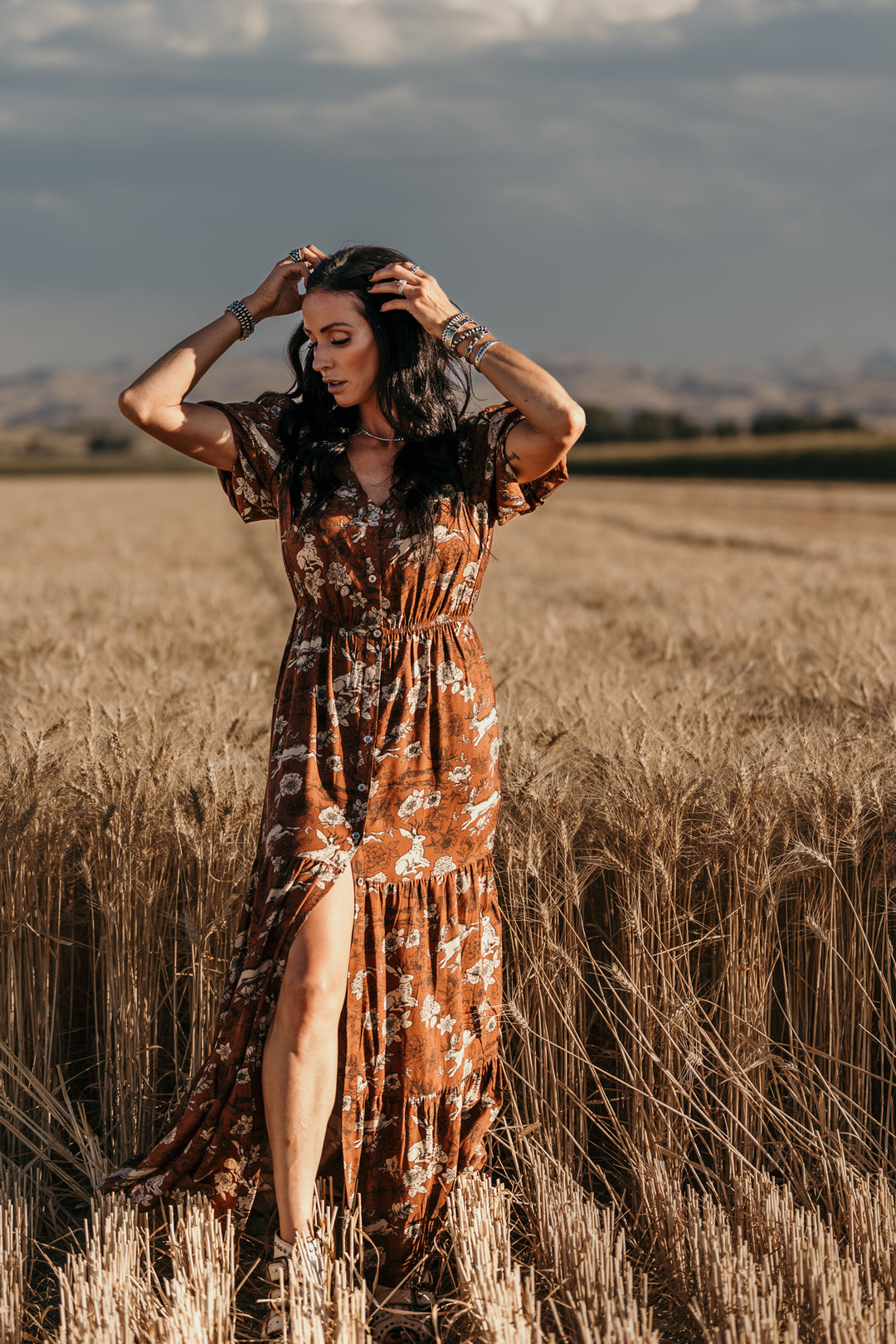 cotton and rye jackalope dress Wild Jackalope Dress – Triangle T Boutique
