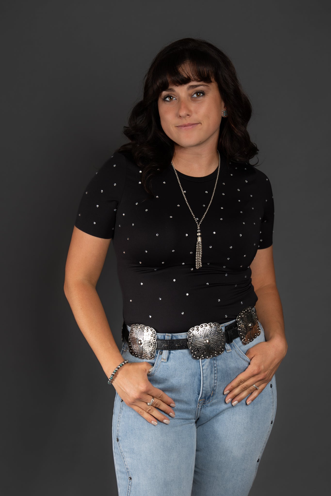 The Crystal Body Suit - Black