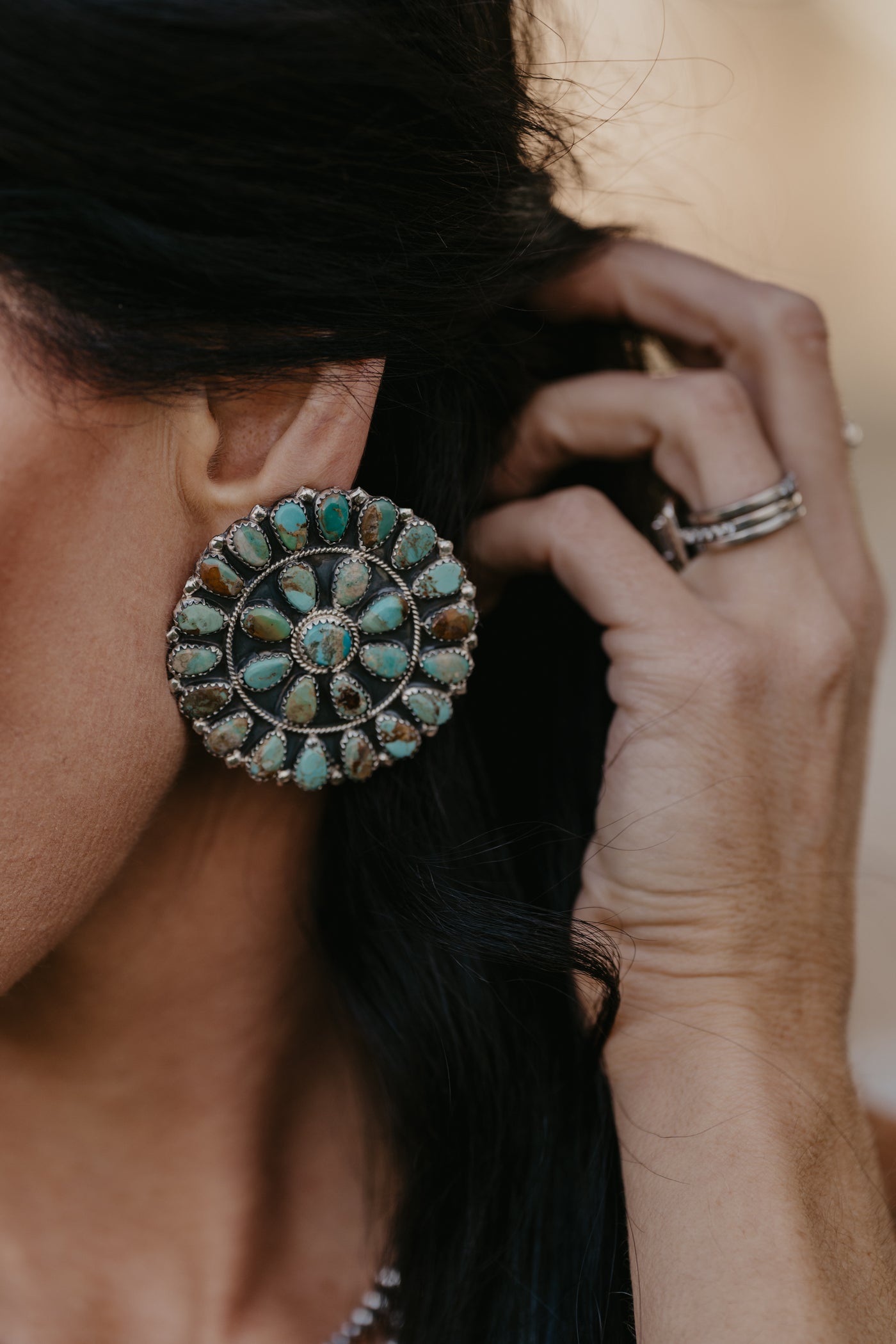 Mendez Turquoise Cluster Earrings