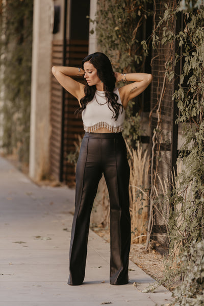 The Savage Black Faux Leather Pants
