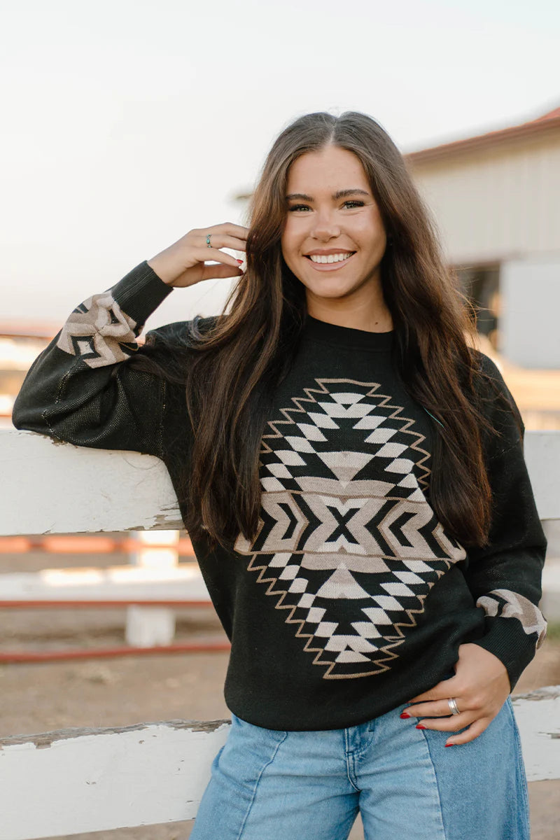 Murphy Aztec Knit Sweater
