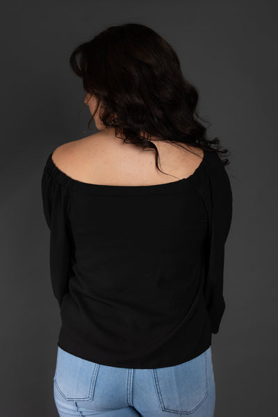 The Aldean Blouse - Black