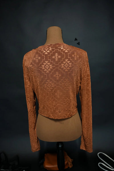 Chillville Long Sleeve Top - Saddle