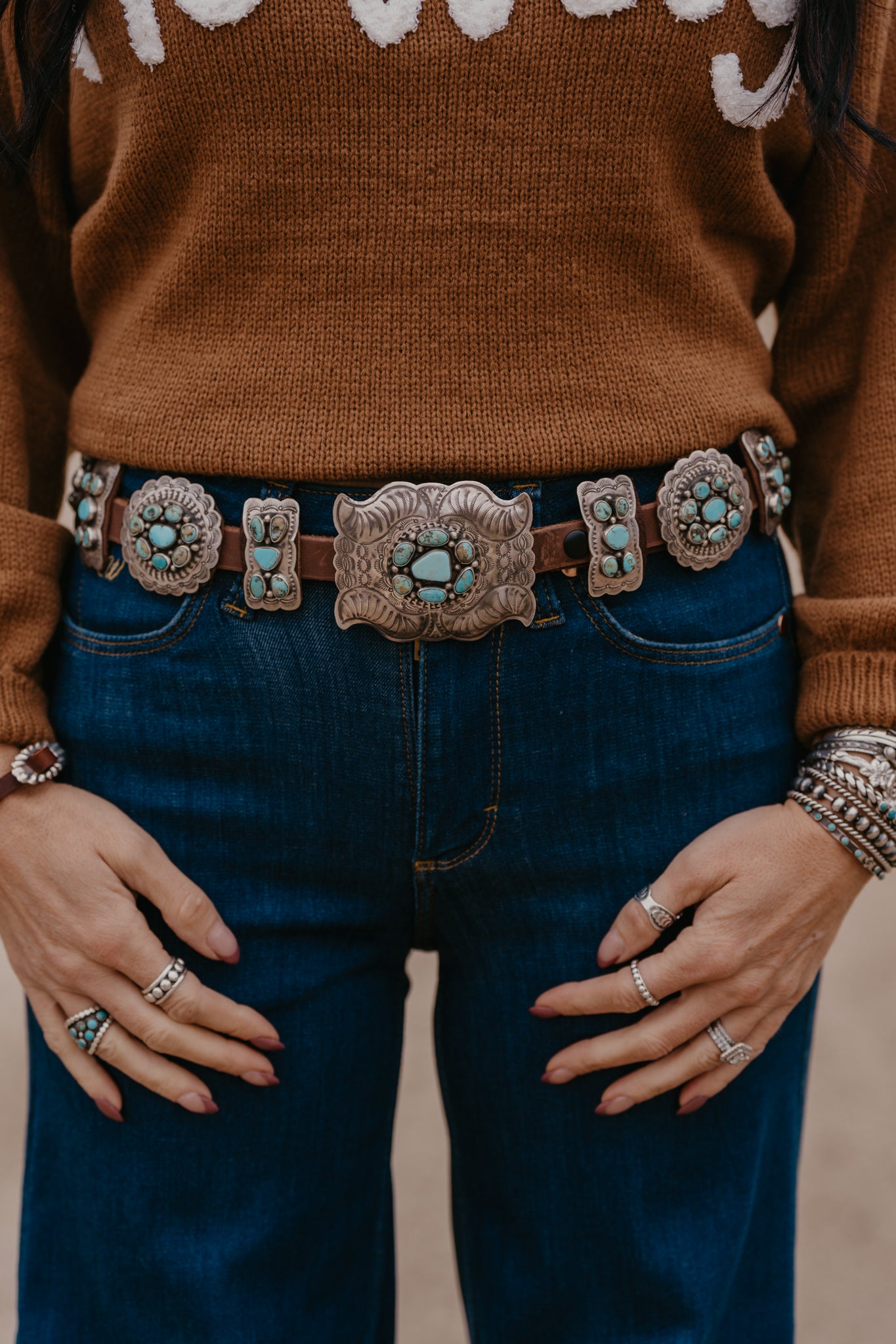 Marilyn Turquoise Concho Belt