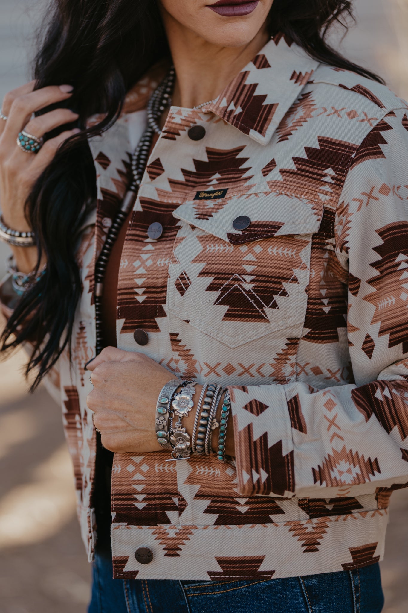 Lainey Aztec Jacket by Wrangler