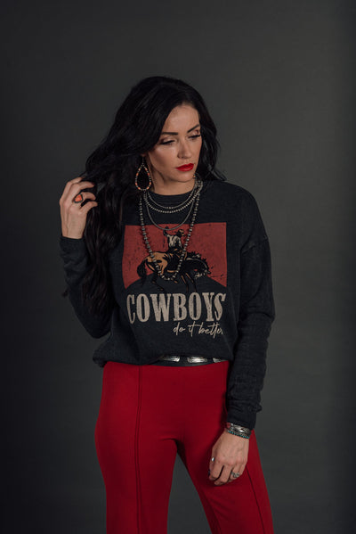 Cowboys Do It Better Sweatshirt - Mineral Black