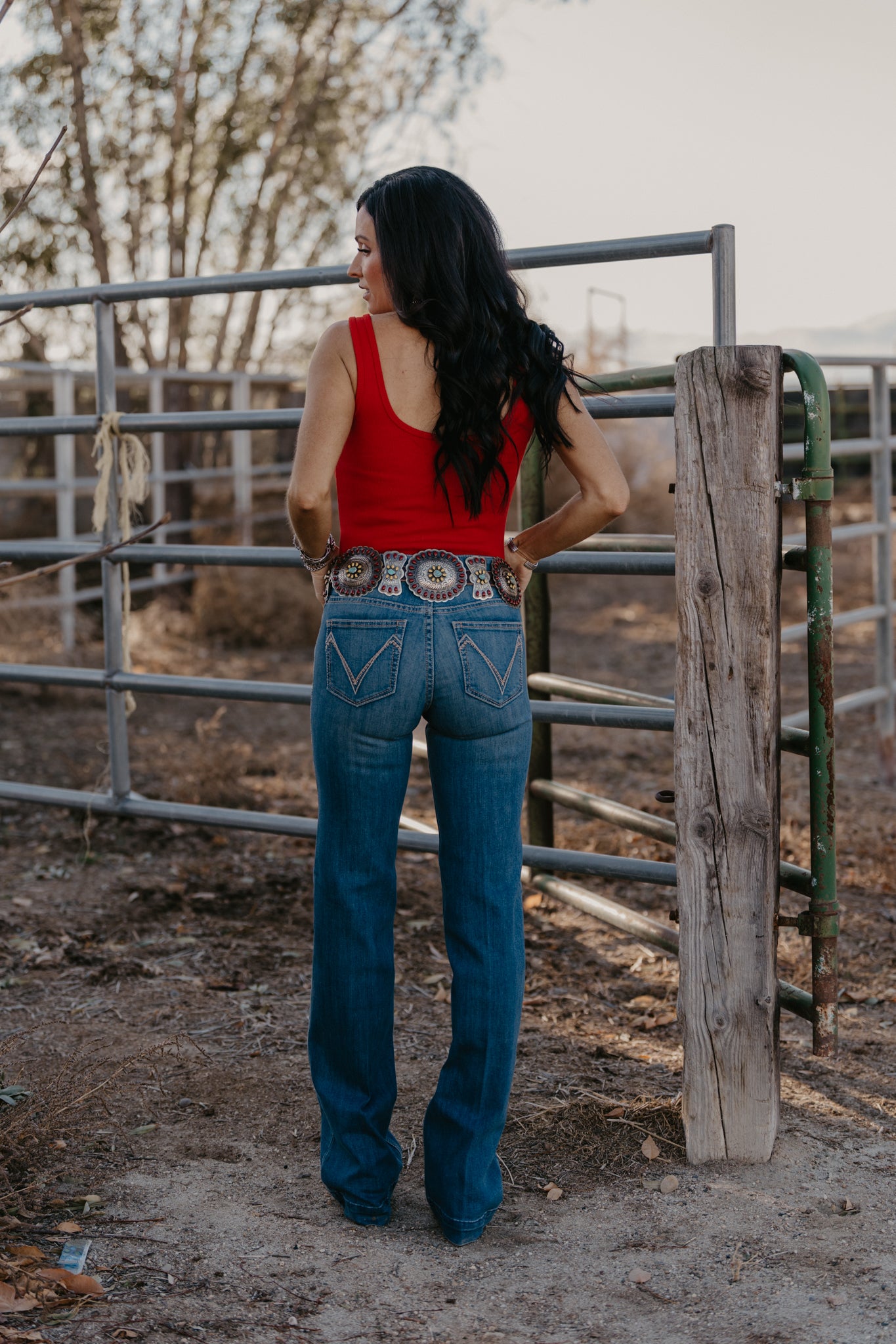 Buckle Babe Body Suit - Red