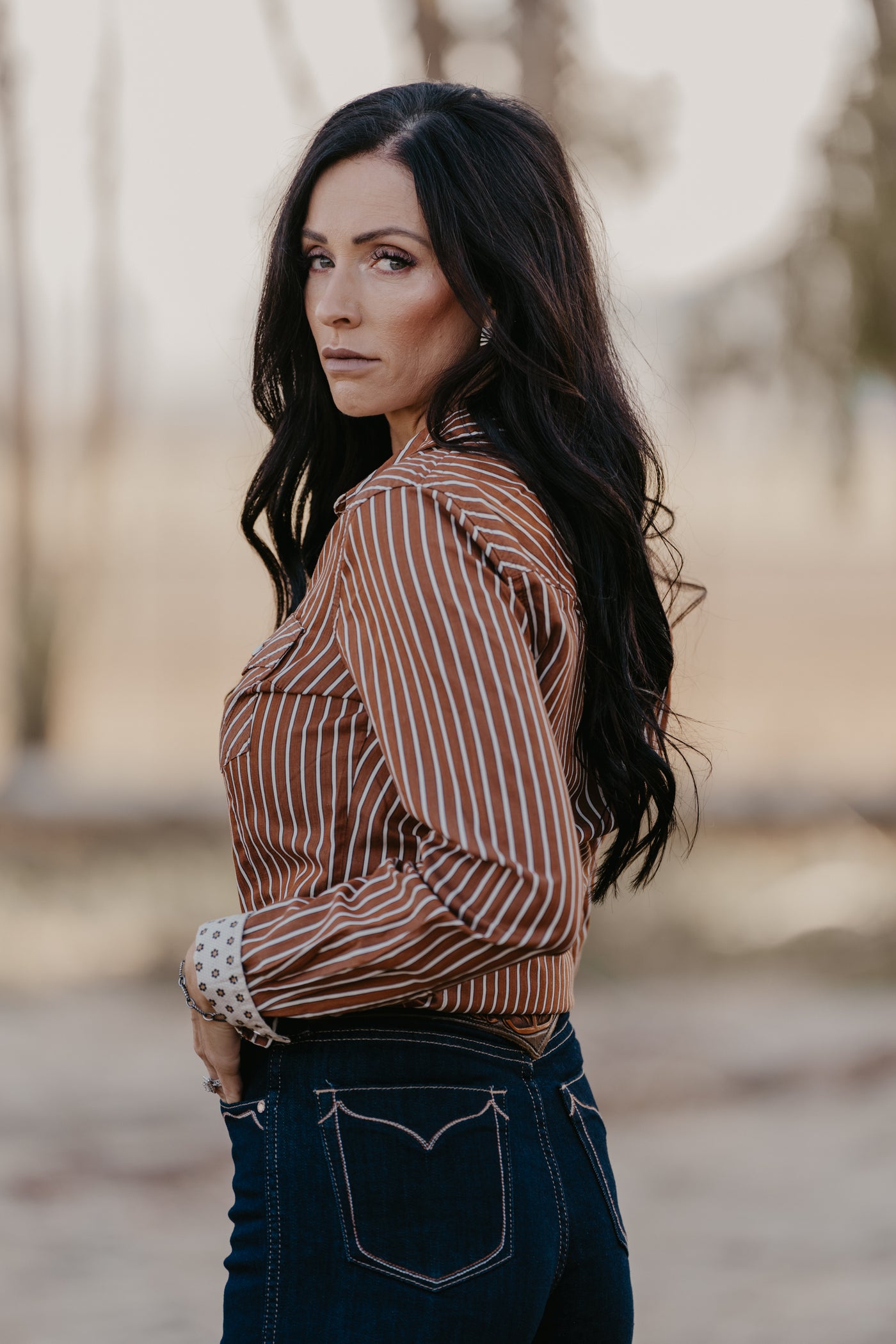 Ridley Pearl Snap Top