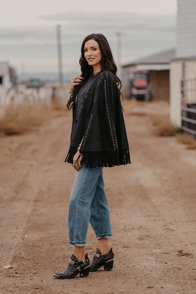 Cara Embroidered Cape