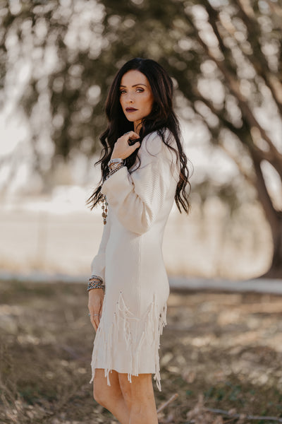 Holly Sweater Dress - Off White