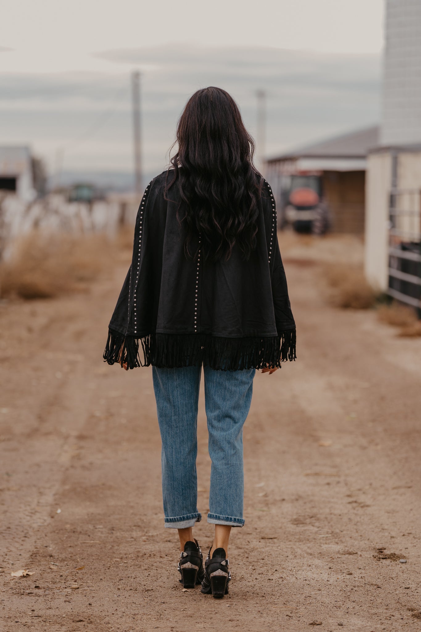 Cara Embroidered Cape