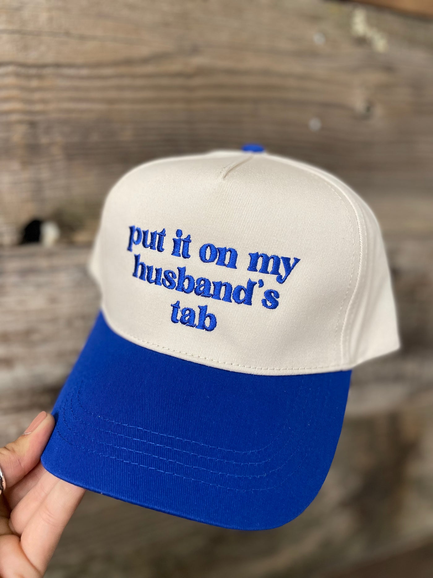 Husband's Tab Ball Cap - Cobalt