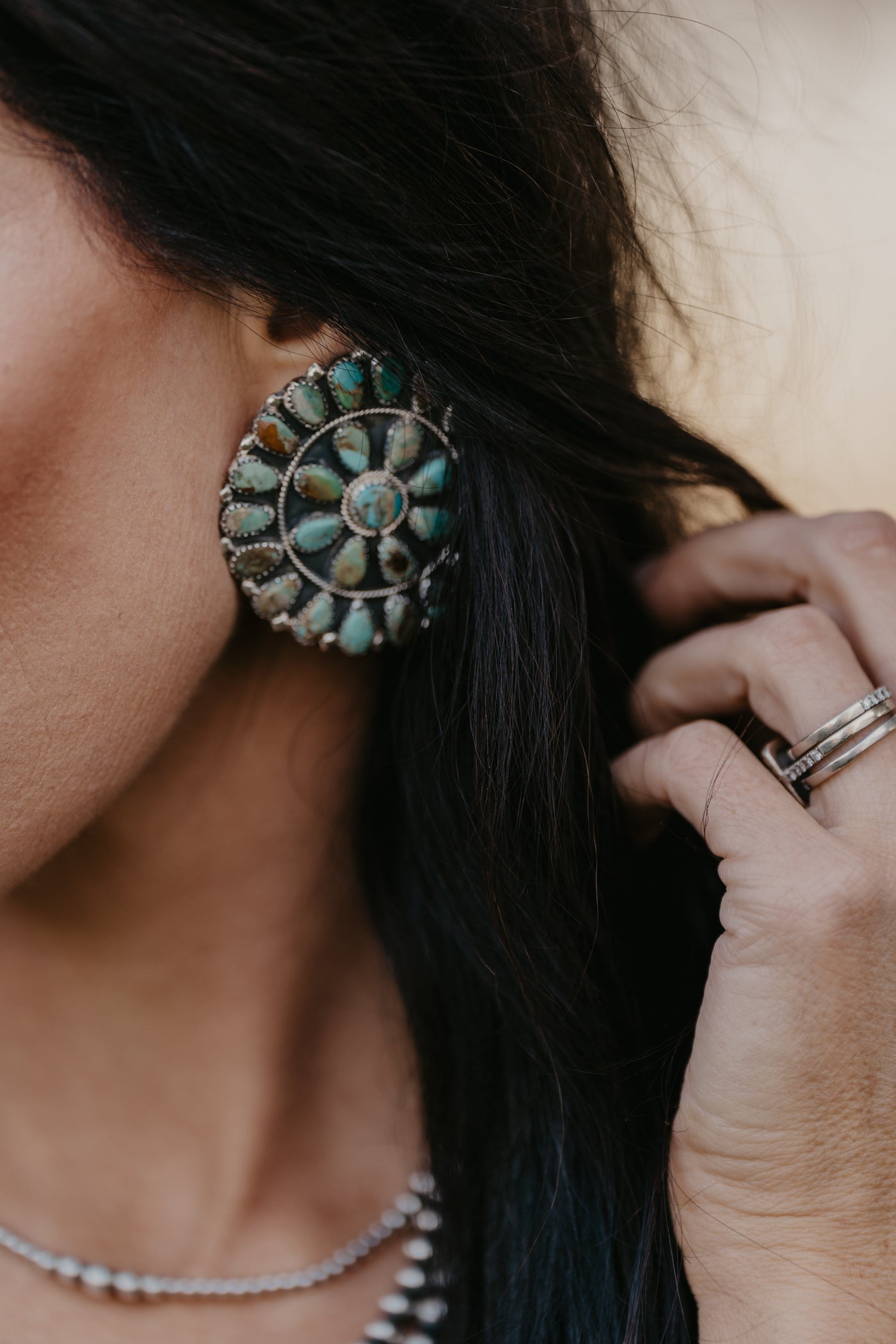 Mendez Turquoise Cluster Earrings