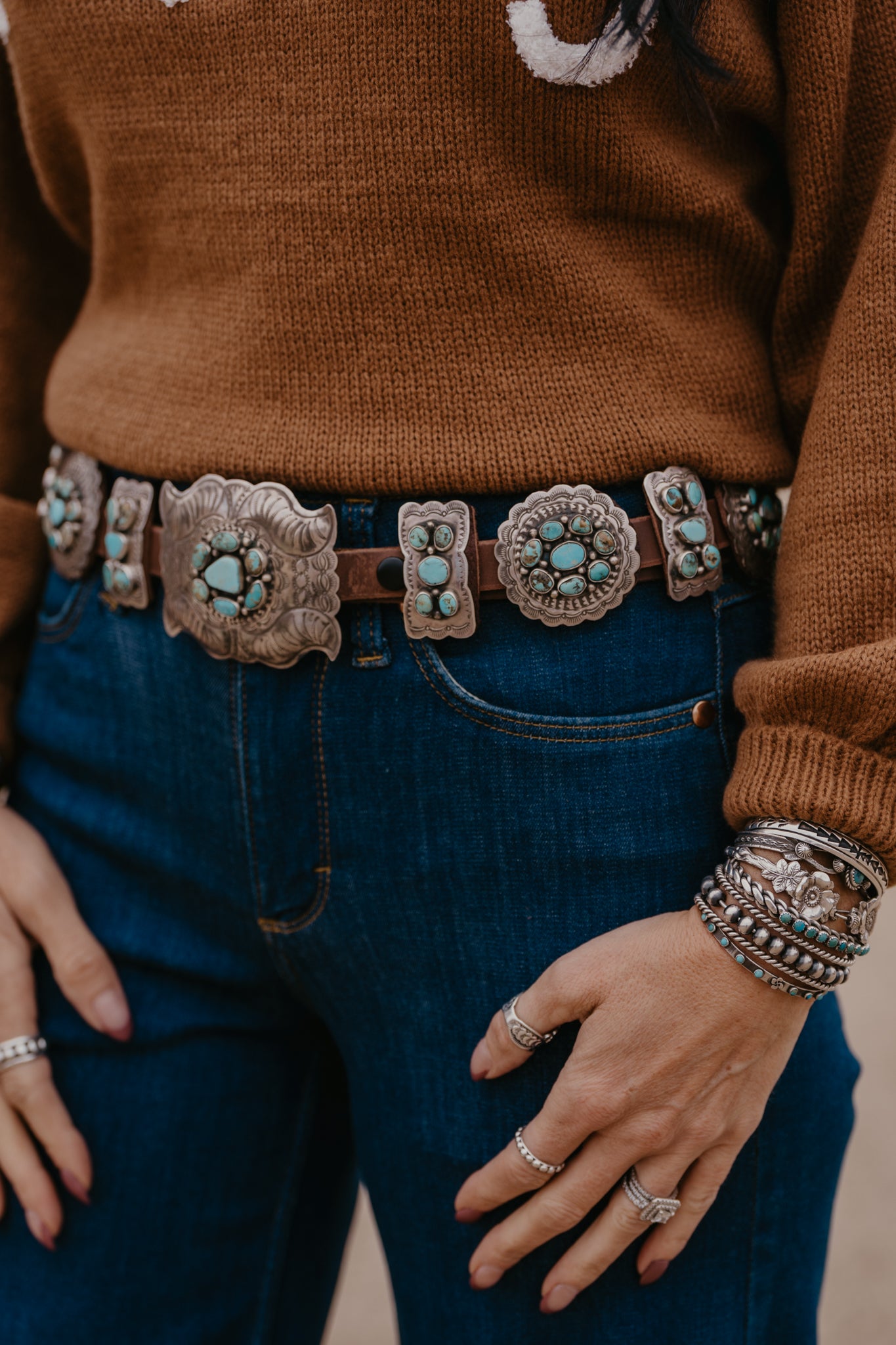 Marilyn Turquoise Concho Belt