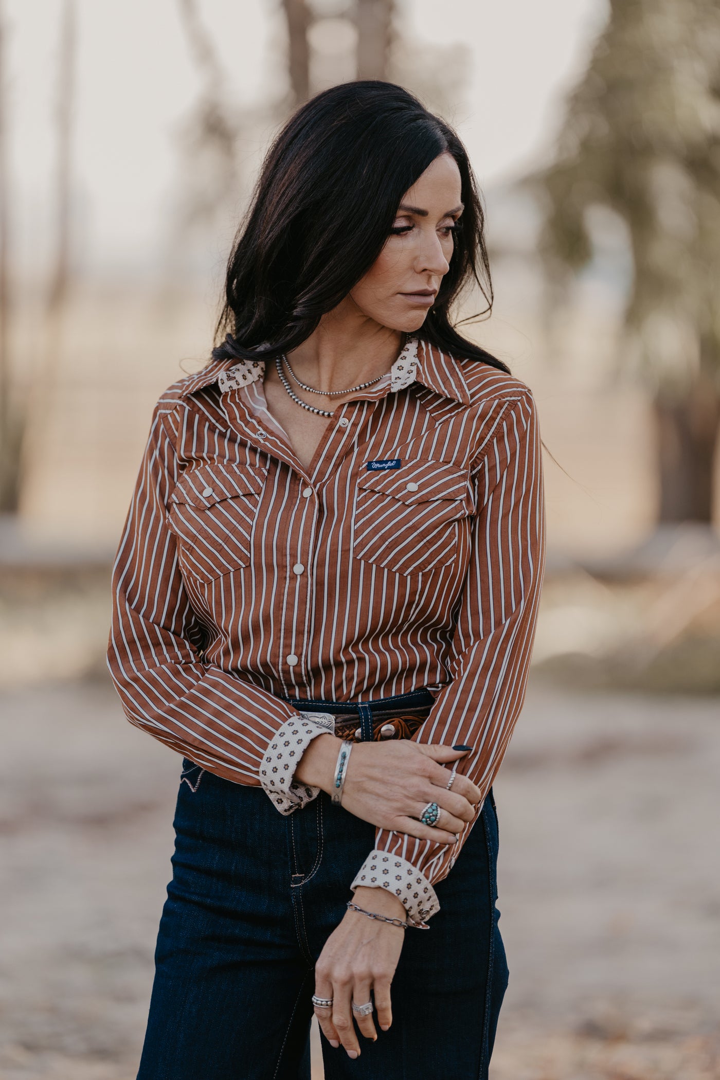 Ridley Pearl Snap Top