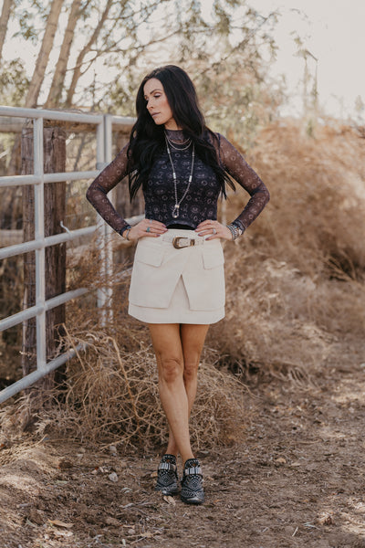 Promenade Skirt - Stone